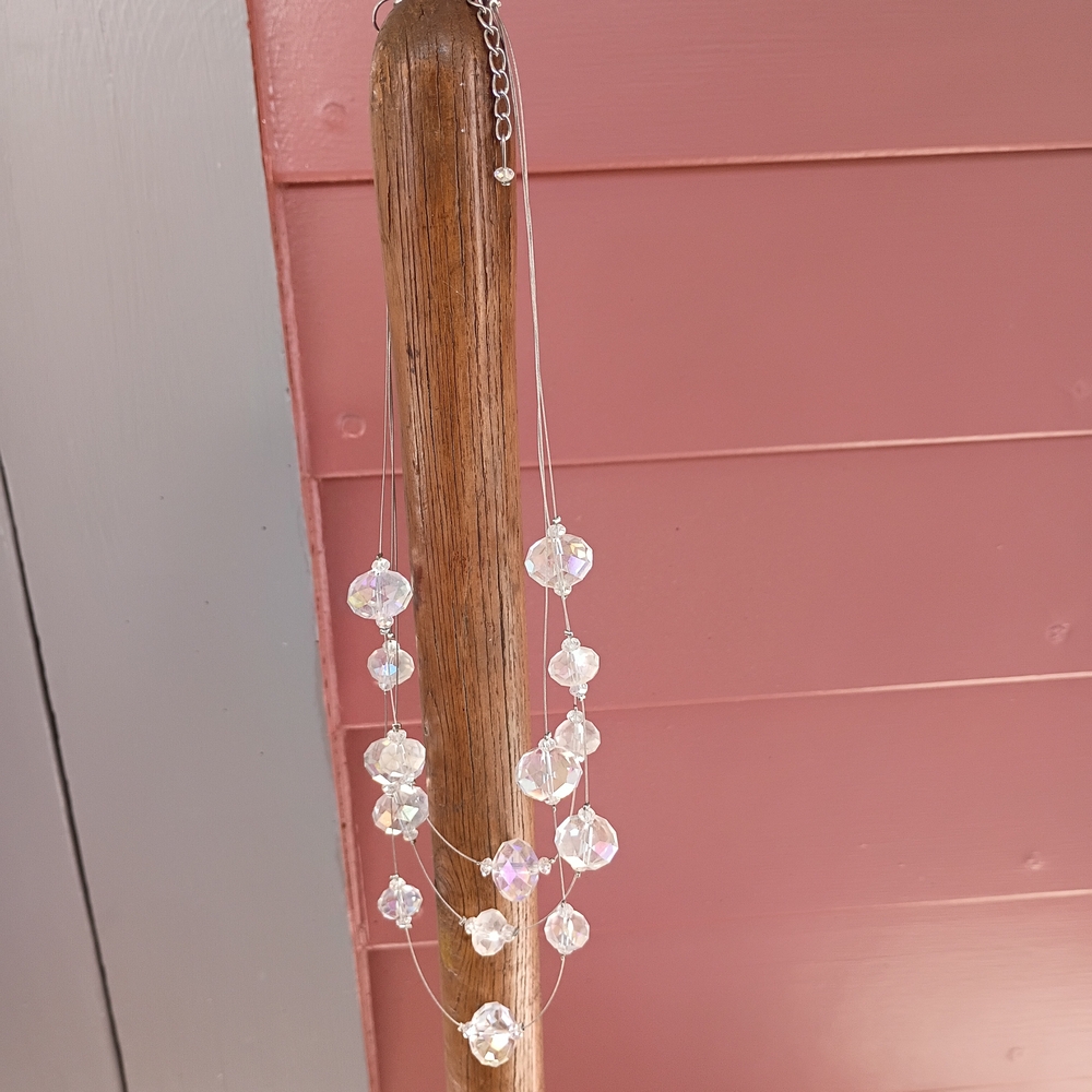 Iridescent Beaded Necklace